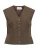 OBJECT Gilet ‘OBJMOLLY’  donkerbruin