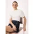TRENDYOLMİLLA Dames Ecru Effen Kort Getailleerd T-shirts