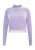 Faina Glittershirt van stretchfluweel Dames lavendel