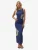 Hiccup Jurk  marine / pastelblauw / bruin / olijfgroen