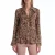 Bedrukt rucheshirt voor dames WJCD0501F