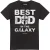 Star Wars Heren Beste Pa In De Melkweg T-Shirt (Zwart)