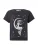 Noisy may Shirt ‘NMBOHDI GABY SIREN’  antraciet / zilvergrijs