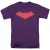Batman Unisex T-Shirt voor Volwassenen (Paars)