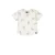 Babystyling baby T-shirt met all over print ecru/lichtbruin