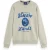 Scotch & Soda Denim Washed Artwork Sweatshirt Ecru Melange