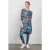 DIDI Easy Loose Dress In Dark Shadow With Floral Medley Print