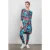 DIDI Easy Loose Dress In Dark Shadow With Floral Medley Print