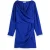 Scotch & Soda Mini Viscose Jacquard Wrap Dress Electric Blue