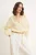 TRENDYOLMİLLA Dames Geel Stippen Lang Relaxed fit Overhemden