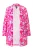 Ulla Popken Tussenjas  blauw / pink / rosa
