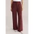 WE Fashion wide leg regular waist pantalon donkerrood