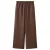 Mango wide leg regular waist broek bruin