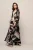 Isla Print Kaftan Zwart / Off White