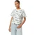 Scotch & Soda Boxy Crop Tee Blue Toile