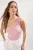 TRENDYOLMİLLA Dames Roze Effen Mouwloos Getailleerd Blouses