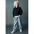 Mango Kids katoenen gebreide schipperstrui – marineblauw
