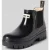 Barbour Laars met labelpatch model ‘Halton Faux Fur Welly’