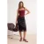 TRENDYOLMİLLA Dames Zwart Effen Midi Taille Elastisch Zeemeermin Rokken