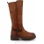 Mustang Dames Cognac Bruine Kniehoge Chunky Lange Winterlaarzen – M0062001