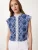 Happiness İstanbul Blouse  navy / donkerblauw / wit