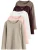 Next Shirt  beige / lichtbruin / lichtroze / donkerrood / wit