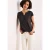 Street One Dames Shirt met losse schouders en gespleten hals in Bruin