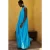 Devotion Twins Lack Long Dress Voile Cyan