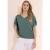 Cecil Dames Casual shirt met V-hals in Groen
