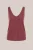 WE Fashion – Dames singlet met open structuur – Regular fit – Donkerrood –