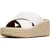 FitFlop Platfforms espadrille leather wedge cross slides