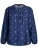 Zizzi Blouse ‘MNABILA’  navy / azuur / wit