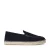 Manfield suède espadrilles donkerblauw