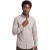katoenen overhemd John Miller normale fit beige