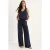 V-hals Katoenen Blouse-Broek Twee-delige Set