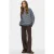 PIECES oversized gestreepte longsleeve – lichtblauw