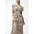 French Connection Lillian Drapped Front Dress Golden Olive Khaki