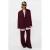 Studio AMAYA wide leg broek met plooien – donkerrood