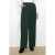 LOLALIZA wide leg regular waist broek groen