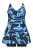 Ulla Popken Badpak  blauw / zwart