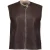 Geisha Gilet Im Lammy + Zip Brown/cream