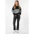 EsQualo Sweater Jacquard Fringes Black / White