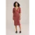 We Fashion Dress Mid Length Vintage Red