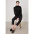 TRVL DRSS Tencel Roll Neck Top Black
