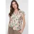 Geisha rechtvallend dip-dye blouse – ecru