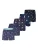 Happy Shorts Boxershorts ‘ Motiv Mix ‘  donkerblauw / gemengde kleuren