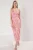 TRENDYOLMİLLA Dames Roze Abstract Maxi Mouwloos Avond / Dagelijks Bodycon Jurken