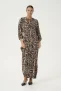Jurk Tight fit Naturel Leopard Print