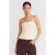 Strapless Slim-fit Jersey Blouse