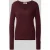 MOS MOSH Slim fit gebreide pullover van materiaalmix met wol